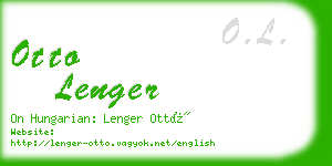 otto lenger business card